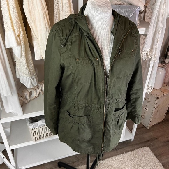 Kenneth Cole Reaction Jackets & Blazers - Kenneth Cole Reaction,  sz.  Medium hooded utility military style jacket #1585